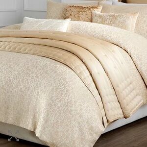 Donna Karan Fragment Duvet Cover Full/Queen Gold